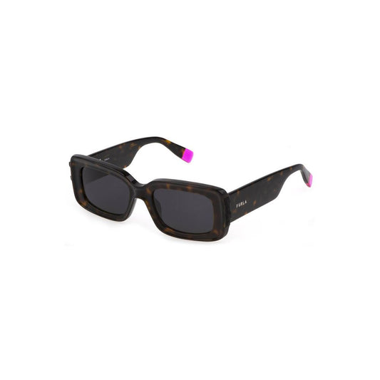 Furla bruine plastic dameszonnebril
