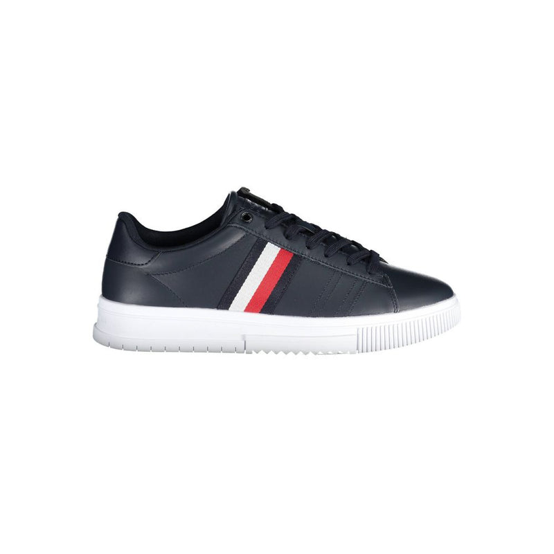 Tommy Hilfiger Blue Polyester Sneaker - Stylish and Durable Footwear