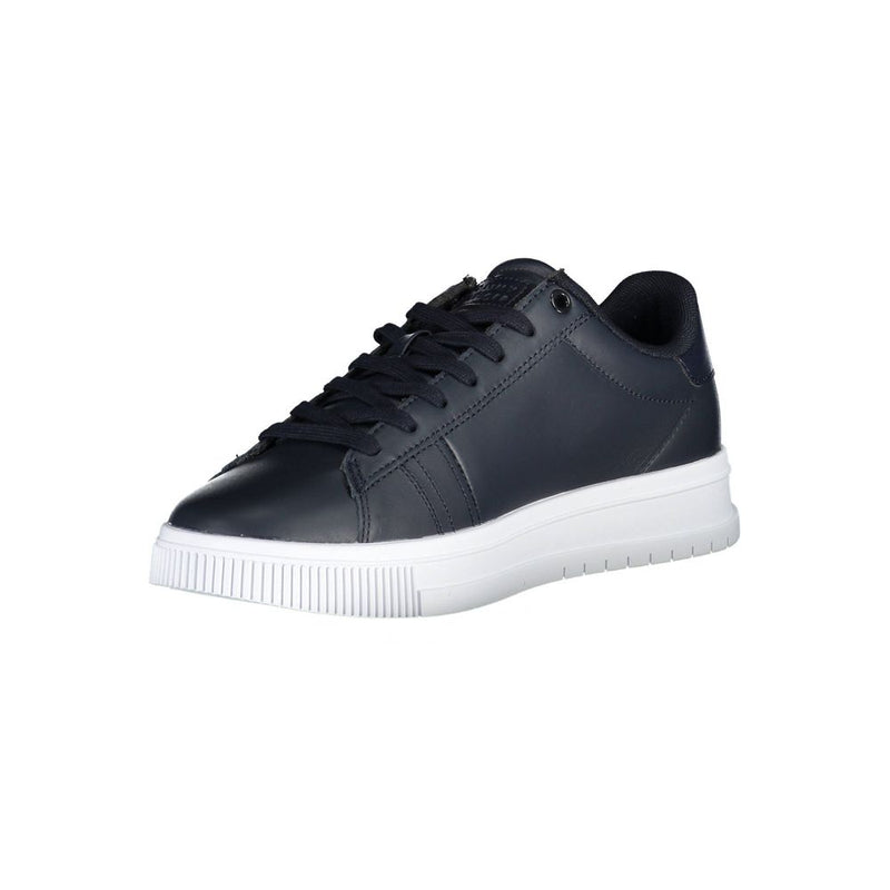 Tommy Hilfiger Blue Polyester Sneaker - Stylish and Durable Footwear