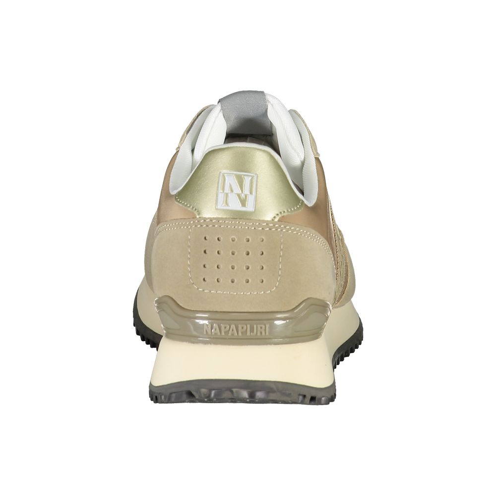 Napapijri Beige Polyester Sneaker - All-Day Comfort and Style