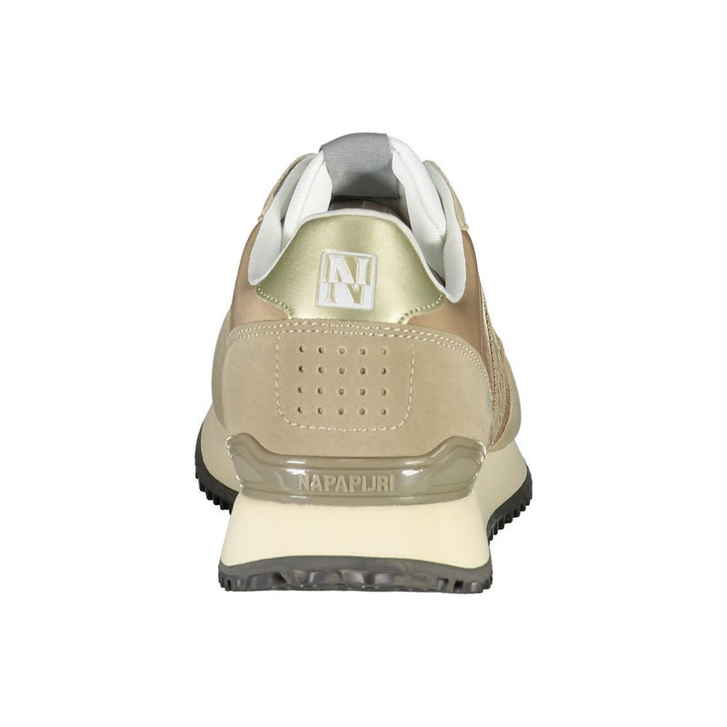Napapijri Beige Polyester Sneaker - All-Day Comfort and Style