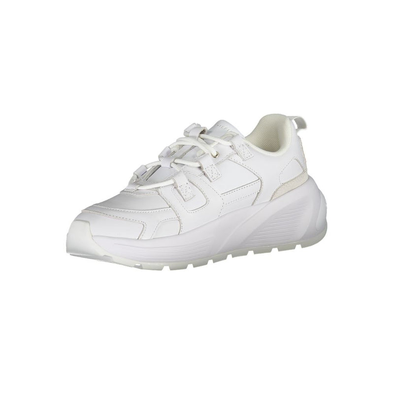 Tommy Hilfiger Women's White Polyester Sneakers - Stylish & Comfortable