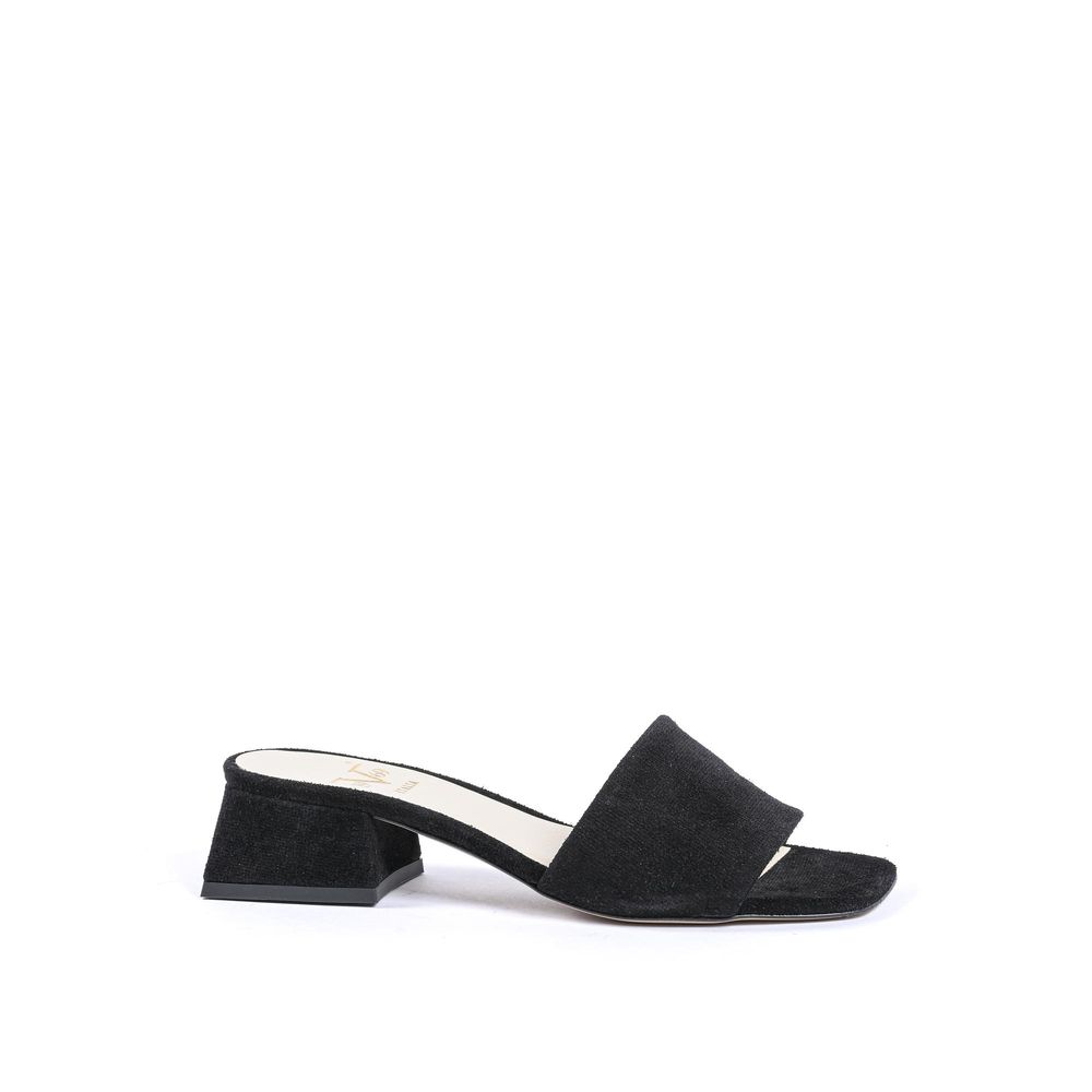 Sandale en cuir noir 19V69 Italia