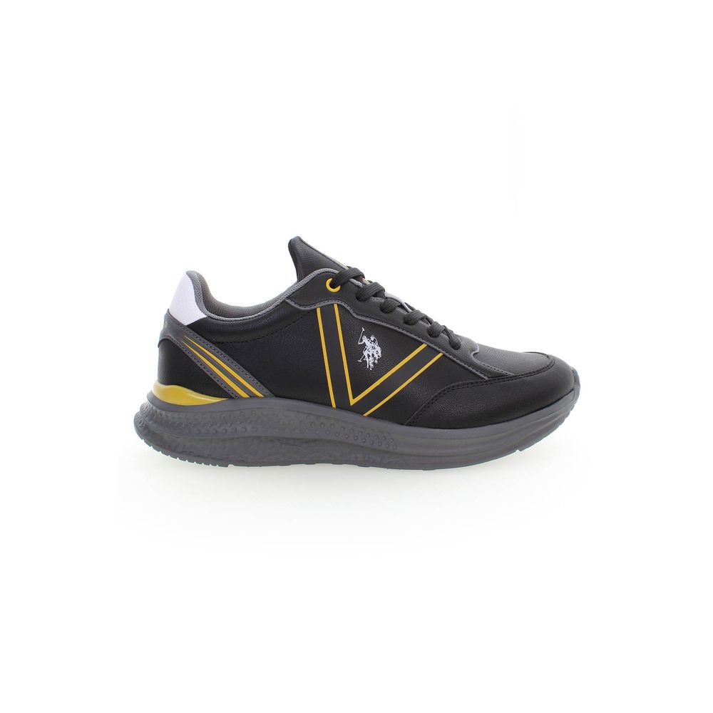 U.S. POLO ASSN. Black Polyester Sneaker for Men