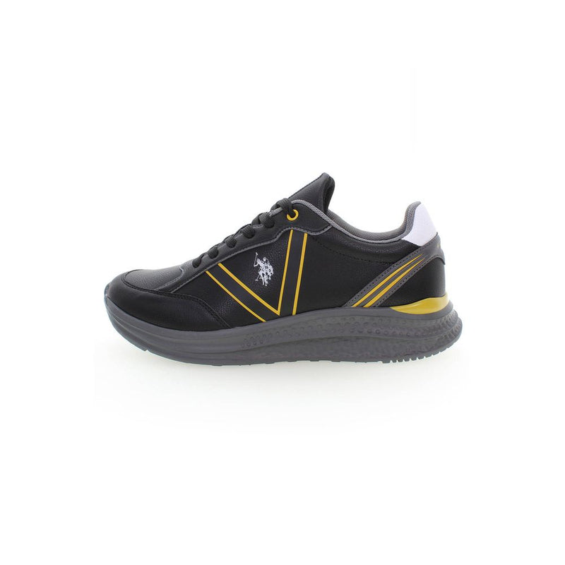 U.S. POLO ASSN. Black Polyester Sneaker for Men - Stylish & Comfortable