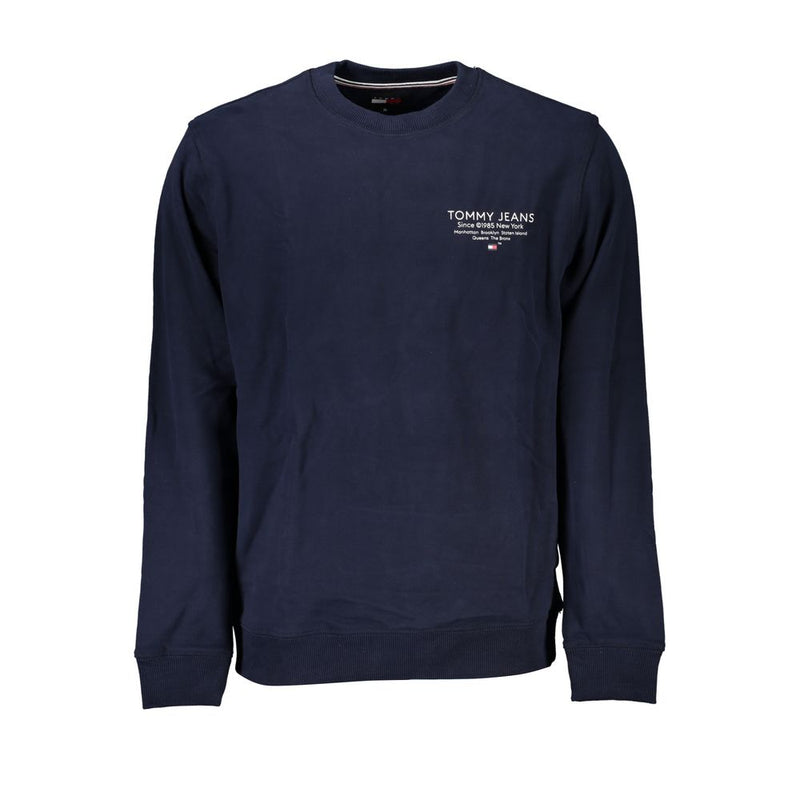 Pull homme en coton bio bleu Tommy Hilfiger