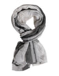 Foulard en soie blanc et noir Dolce & Gabbana