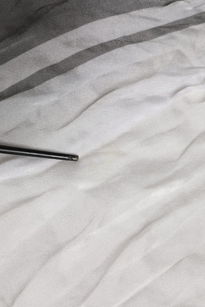 Foulard en soie blanc et noir Dolce & Gabbana