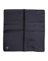 Dolce & Gabbana Foulard en Soie Carré DG Crown Bleu pour Homme