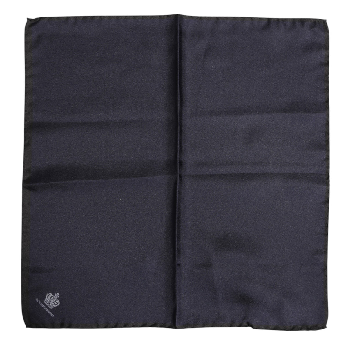 Dolce & Gabbana Foulard en Soie Carré DG Crown Bleu pour Homme