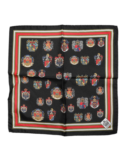 Dolce & Gabbana Multicolor Zijden Vierkante Heren Foulard Sjaal
