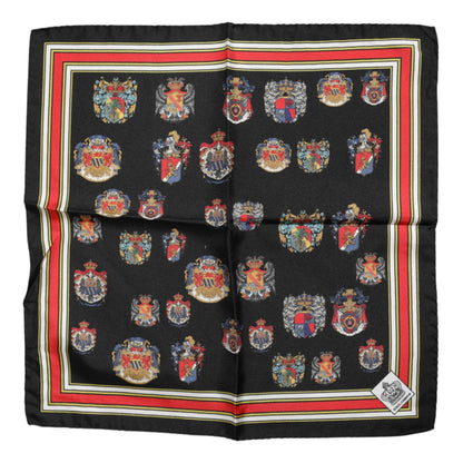 Dolce & Gabbana Multicolor Zijden Vierkante Heren Foulard Sjaal