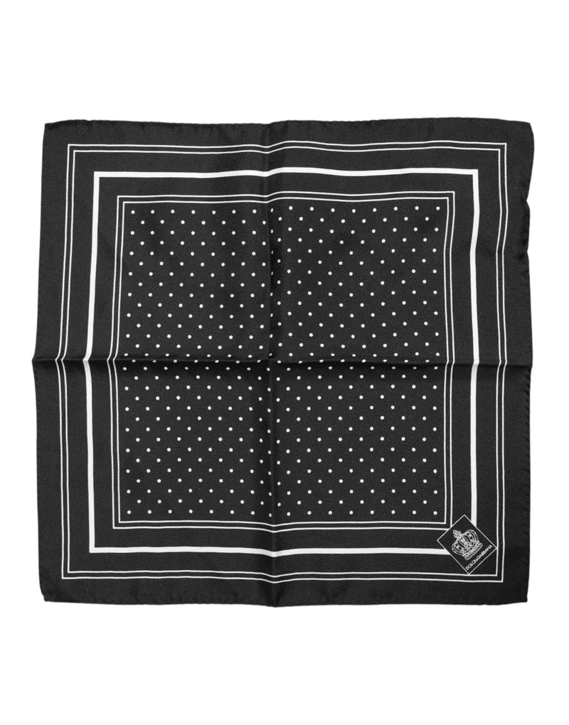 Foulard Dolce &amp; Gabbana pour homme, noir et blanc, à pois