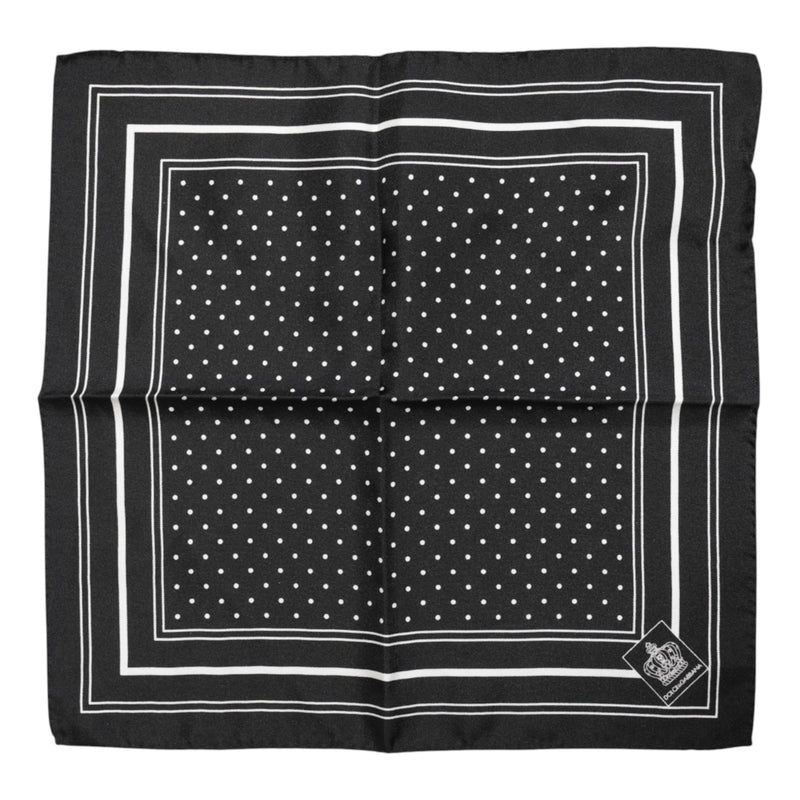 Foulard Dolce &amp; Gabbana pour homme, noir et blanc, à pois