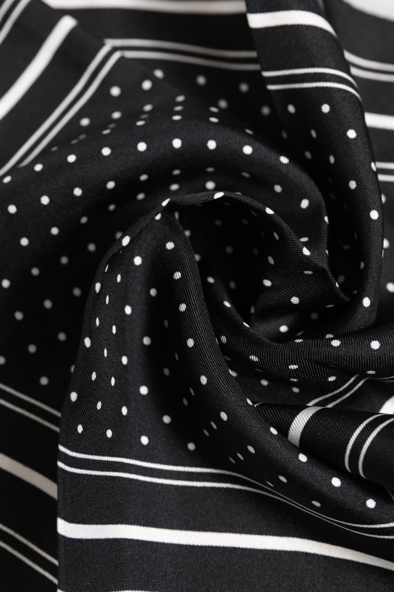 Foulard Dolce &amp; Gabbana pour homme, noir et blanc, à pois