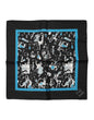 Foulard carré en soie noir Jazz Club pour homme Dolce &amp; Gabbana