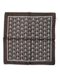 Foulard carré en soie marron Dolce &amp; Gabbana pour homme