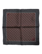 Foulard carré en soie bordeaux Dolce &amp; Gabbana Cocktail