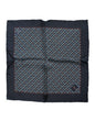 Foulard carré en soie bleu cocktail Dolce &amp; Gabbana
