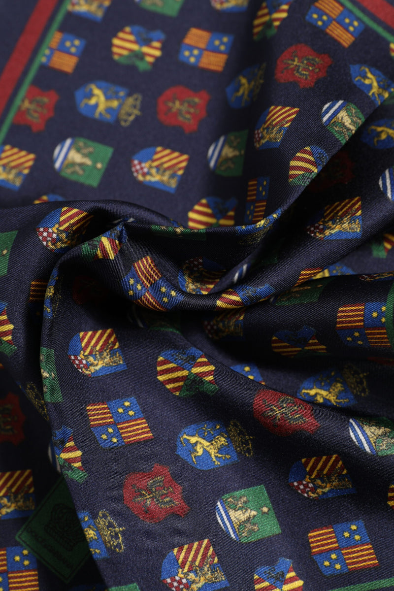 Foulard carré Dolce &amp; Gabbana à médailles multicolores