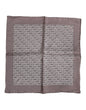 Foulard carré en soie marron motif hippocampe Dolce &amp; Gabbana