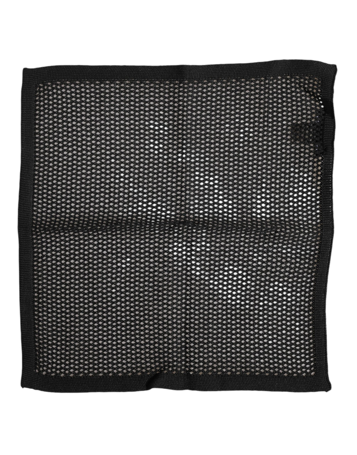 Foulard carré en coton noir à motifs Dolce &amp; Gabbana
