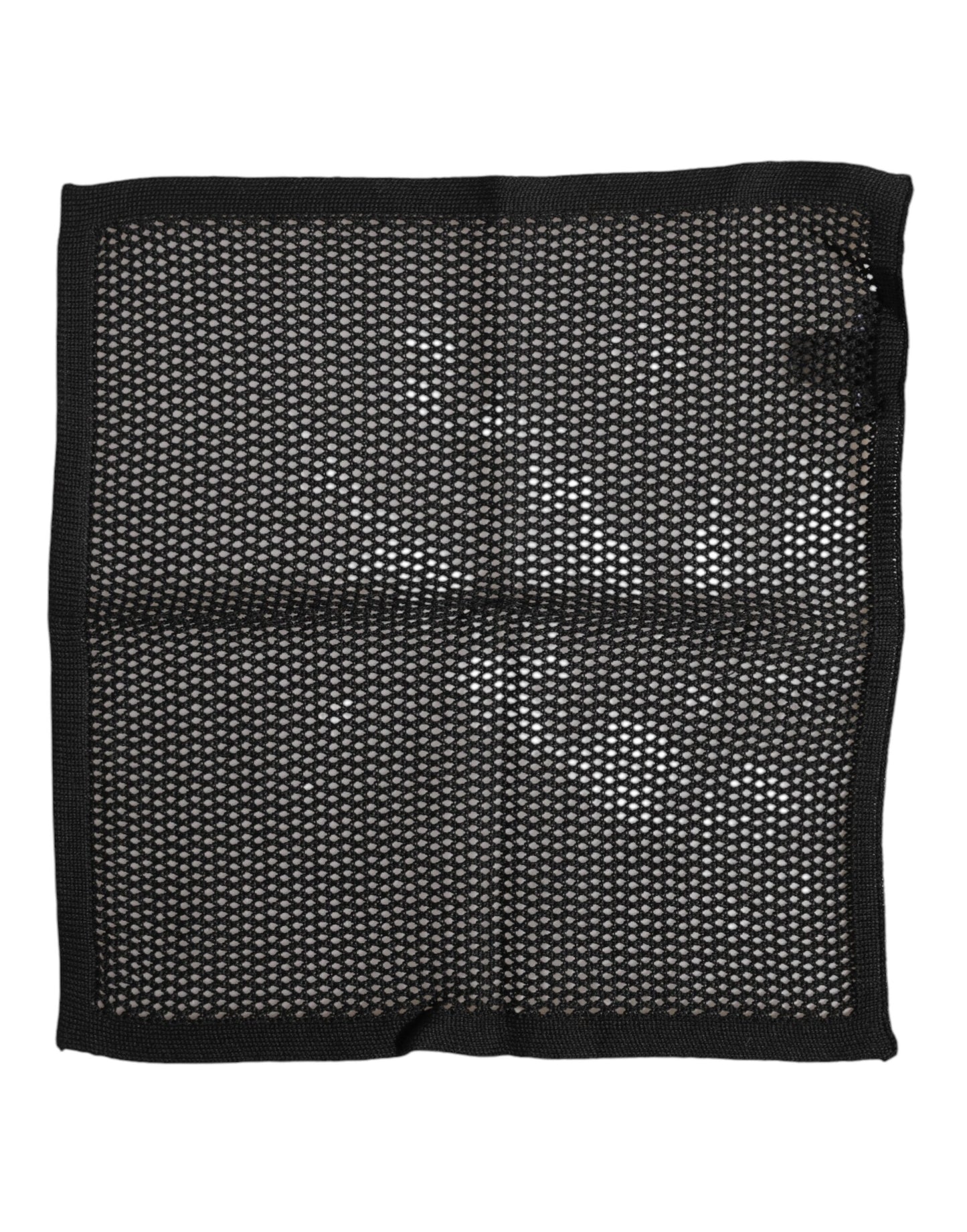 Foulard carré en coton noir à motifs Dolce &amp; Gabbana