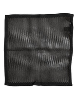Foulard carré en coton noir à motifs Dolce &amp; Gabbana