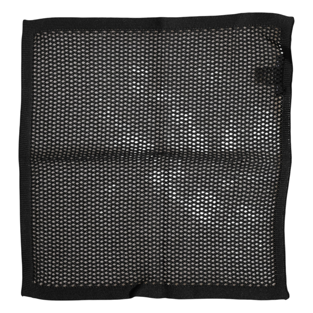 Foulard carré en coton noir à motifs Dolce &amp; Gabbana