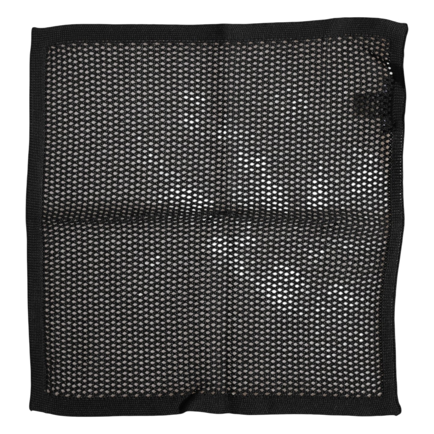 Foulard carré en coton noir à motifs Dolce & Gabbana