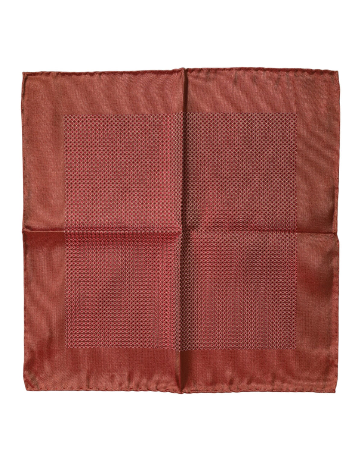 Foulard carré en soie orange Dolce &amp; Gabbana pour homme
