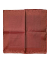 Foulard carré en soie orange Dolce &amp; Gabbana pour homme