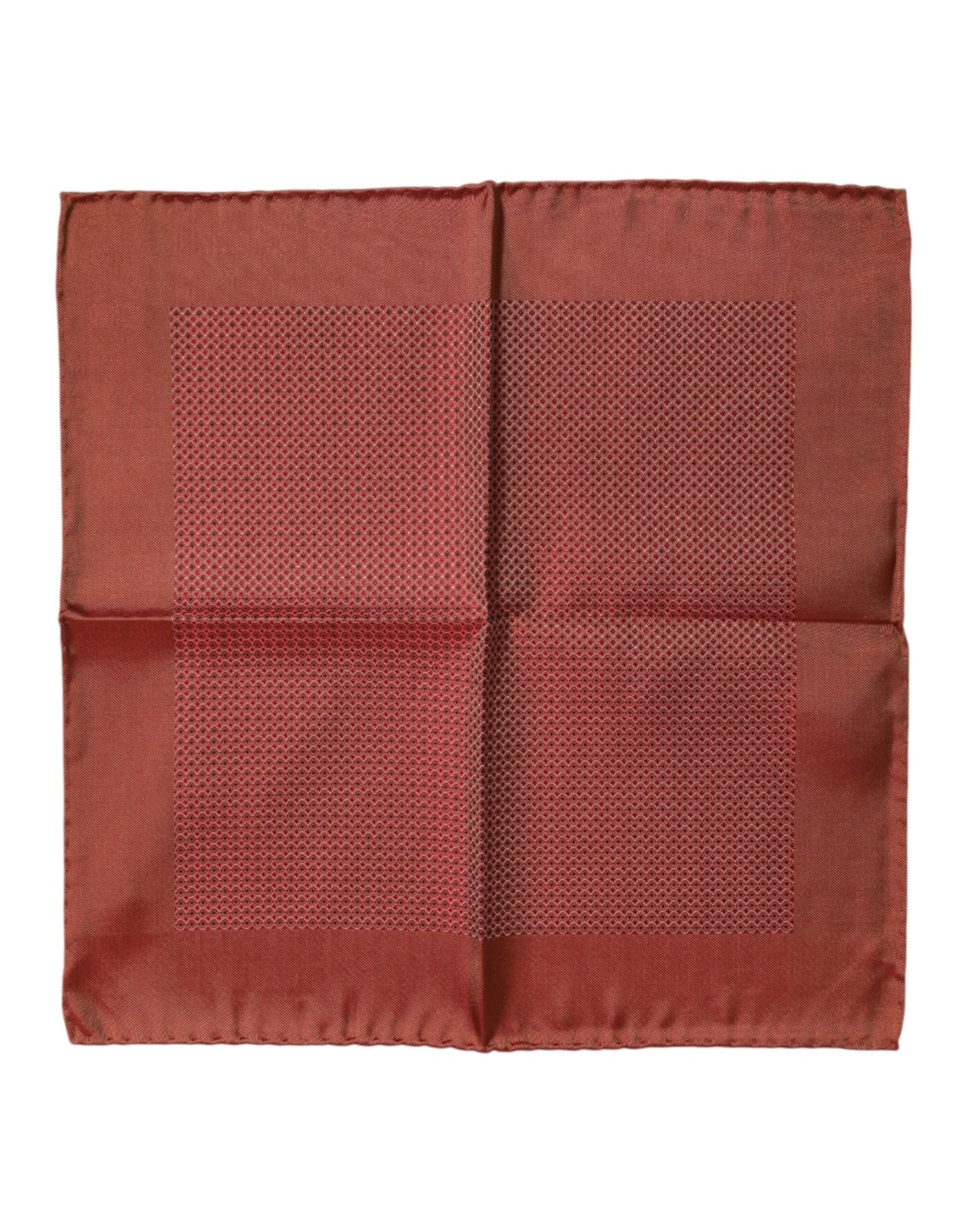 Foulard carré en soie orange Dolce &amp; Gabbana pour homme