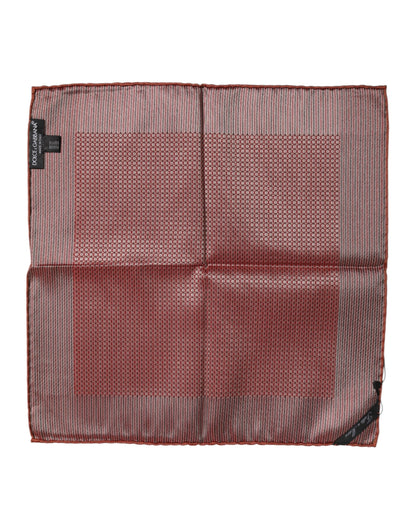 Foulard carré en soie orange Dolce & Gabbana pour homme