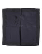 Foulard carré en soie bleu foncé Dolce &amp; Gabbana pour homme