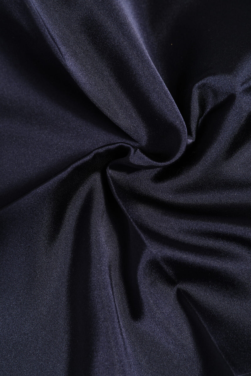 Dolce &amp; Gabbana donkerblauwe zijden vierkante heren foulard sjaal