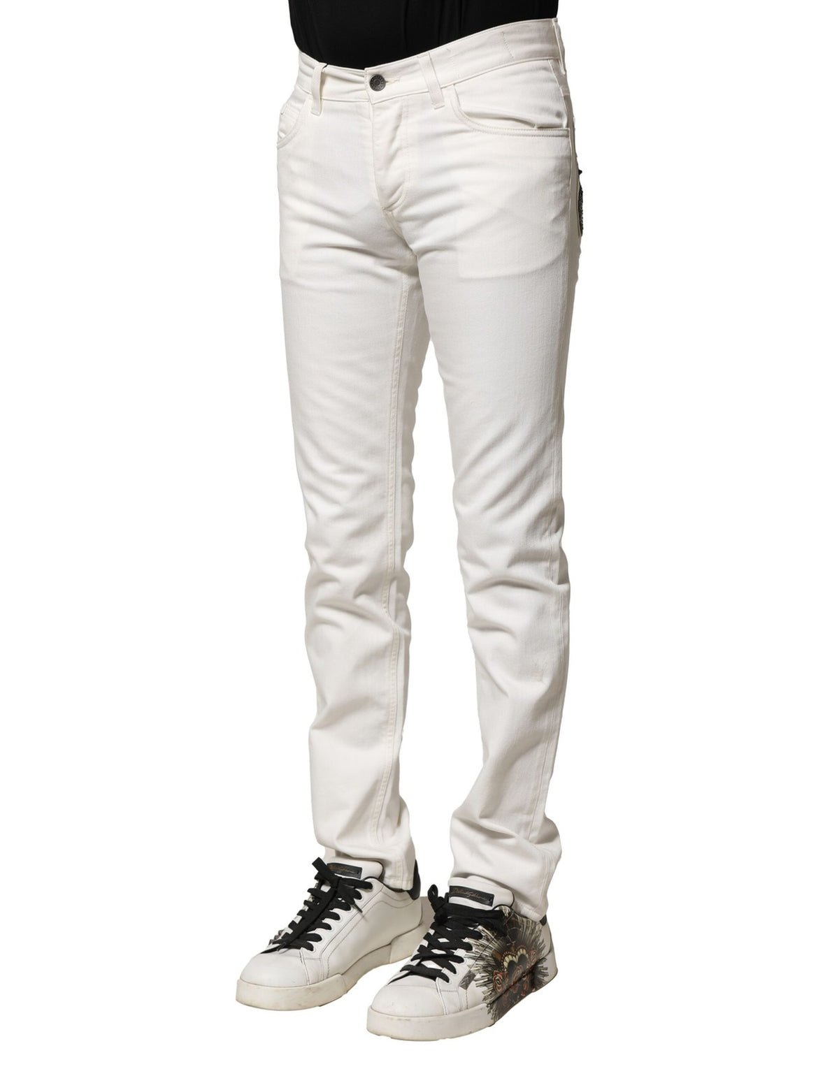 Jeans skinny en coton blanc pour homme de Dolce &amp; Gabbana