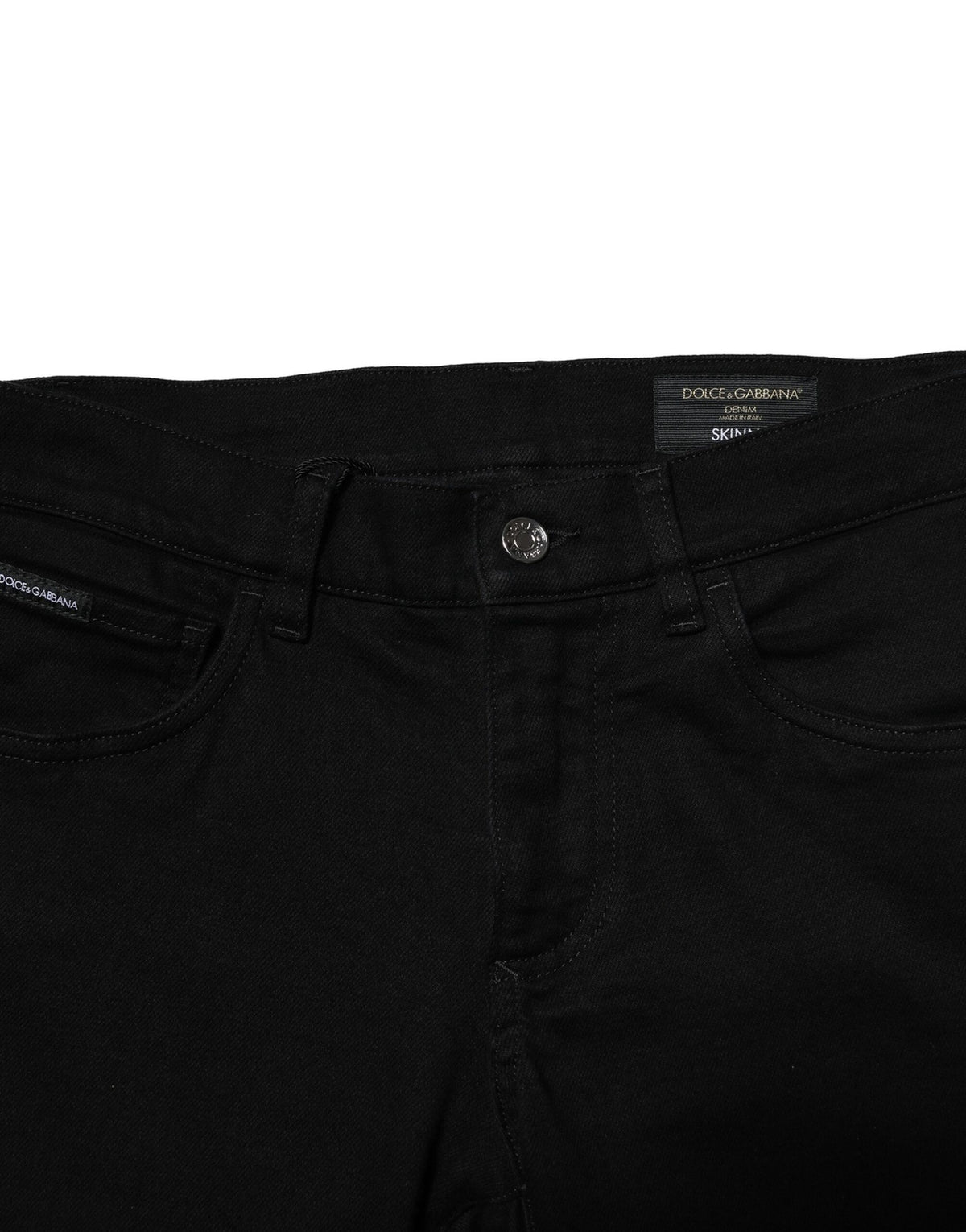Jean slim en coton noir extensible pour homme de Dolce &amp; Gabbana