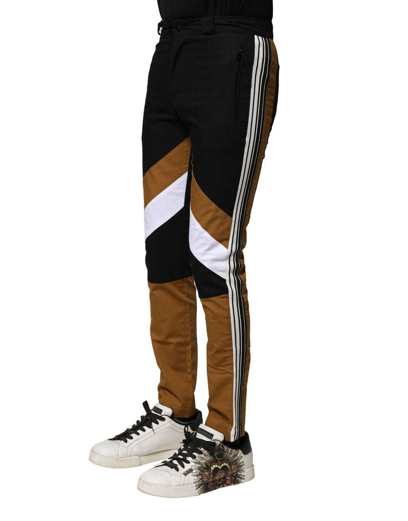 Pantalon homme slim en coton multicolore Dolce &amp; Gabbana