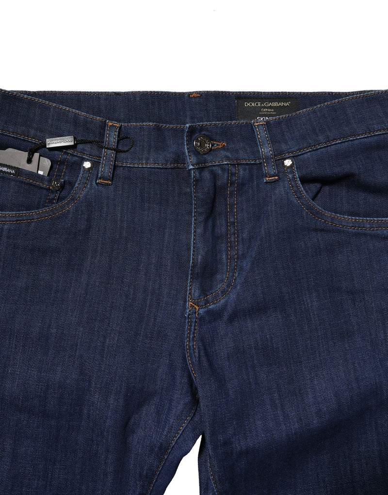 Jean skinny en coton stretch bleu pour homme de Dolce &amp; Gabbana