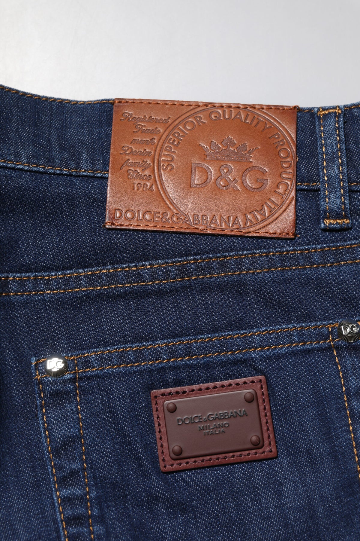 Jean skinny en coton stretch bleu pour homme de Dolce &amp; Gabbana