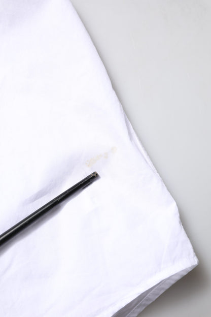 Dolce & Gabbana wit GOUD katoenen popeline overhemd voor formele gelegenheden