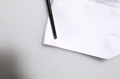 Dolce & Gabbana wit overhemd met gouden borduursels