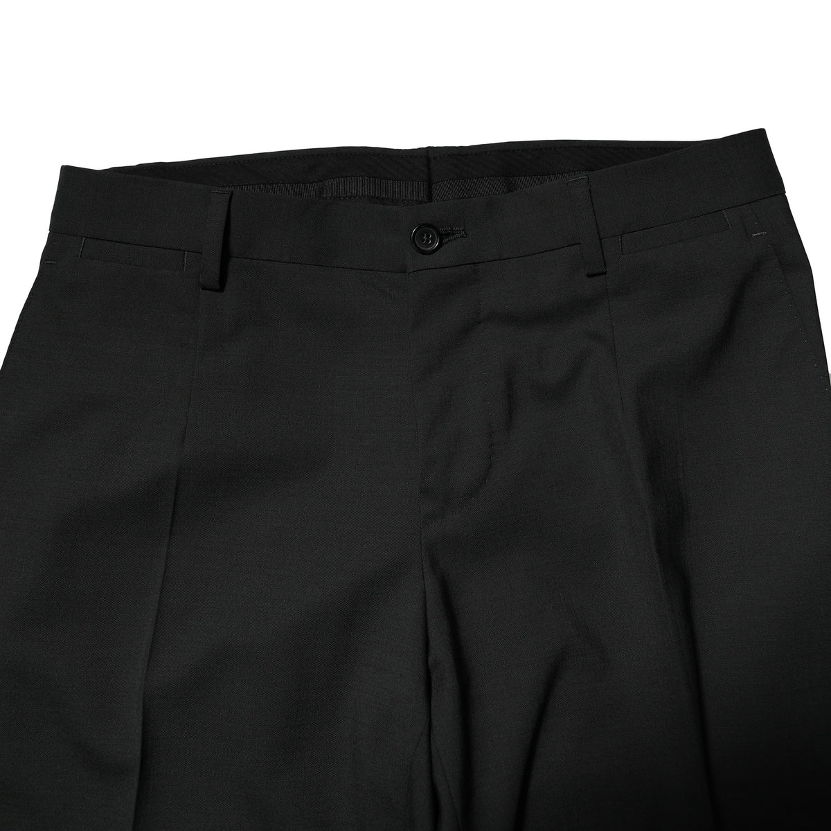 Dolce & Gabbana Costume Noir en Laine 2 Pièces à Boutonnage Simple