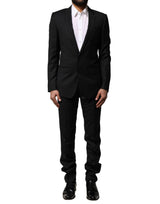 Dolce & Gabbana MARTINI Black Wool Formal 2 Piece Suit