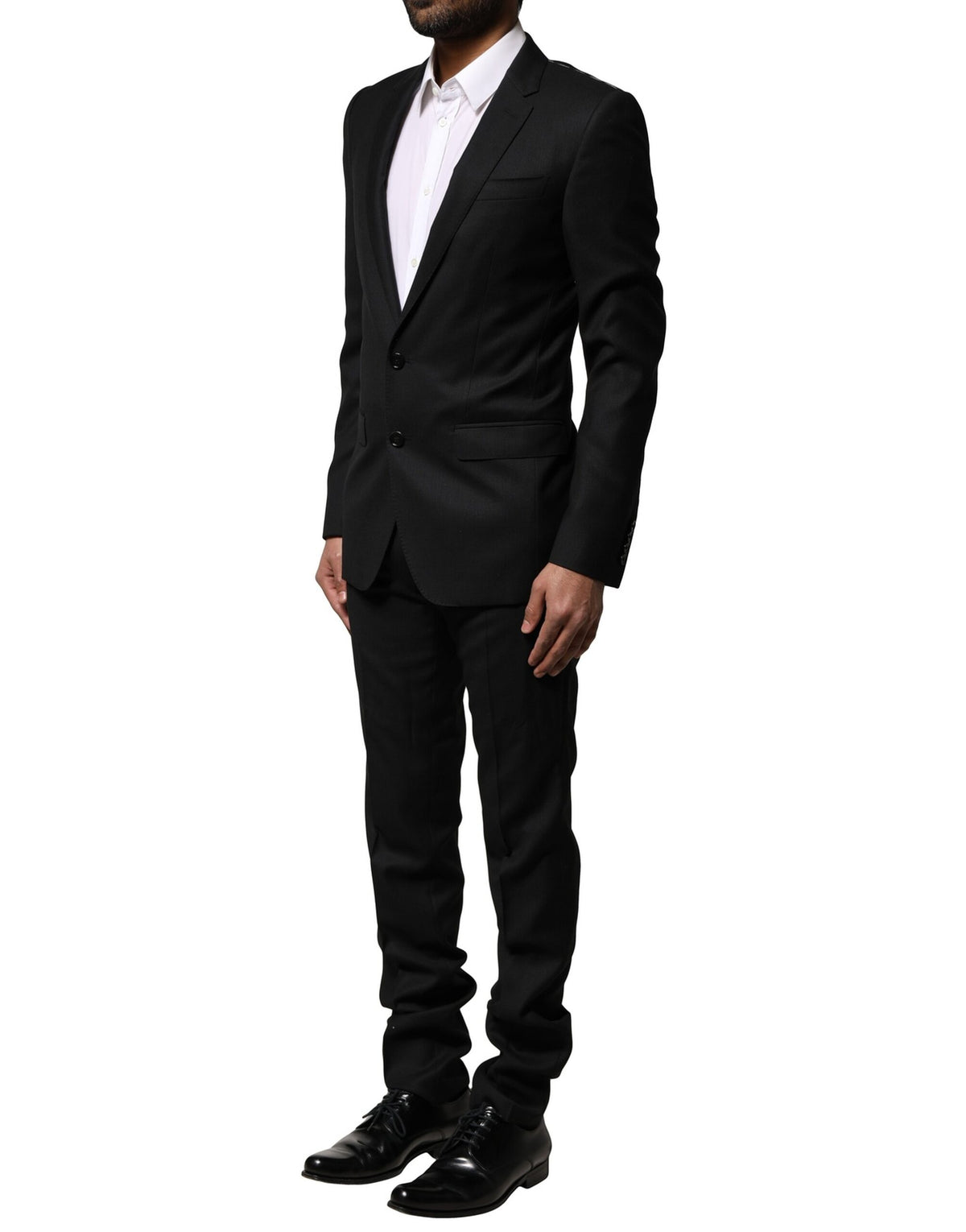 Dolce & Gabbana MARTINI Black Wool Formal 2 Piece Suit