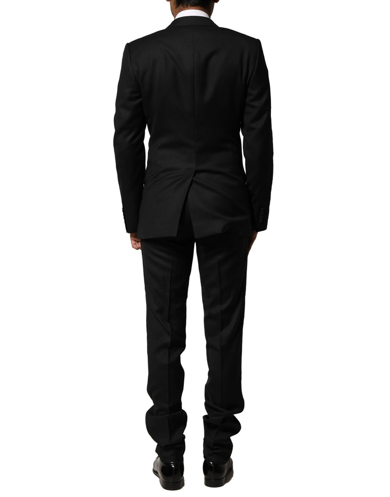 Dolce & Gabbana MARTINI Black Wool Formal 2 Piece Suit