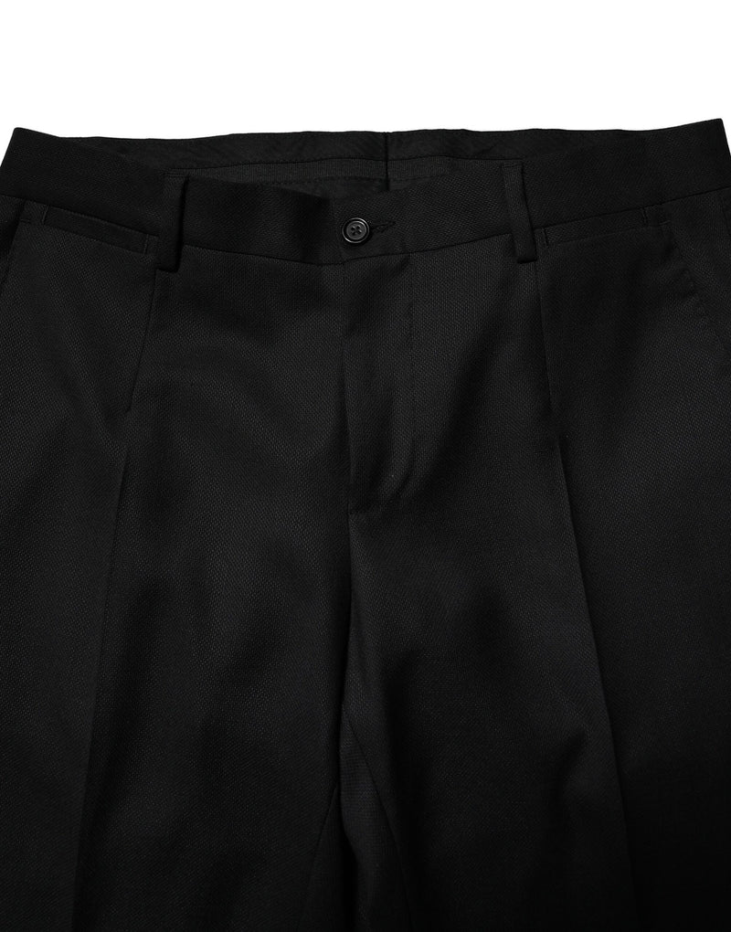 Dolce & Gabbana MARTINI Black Wool Formal 2 Piece Suit