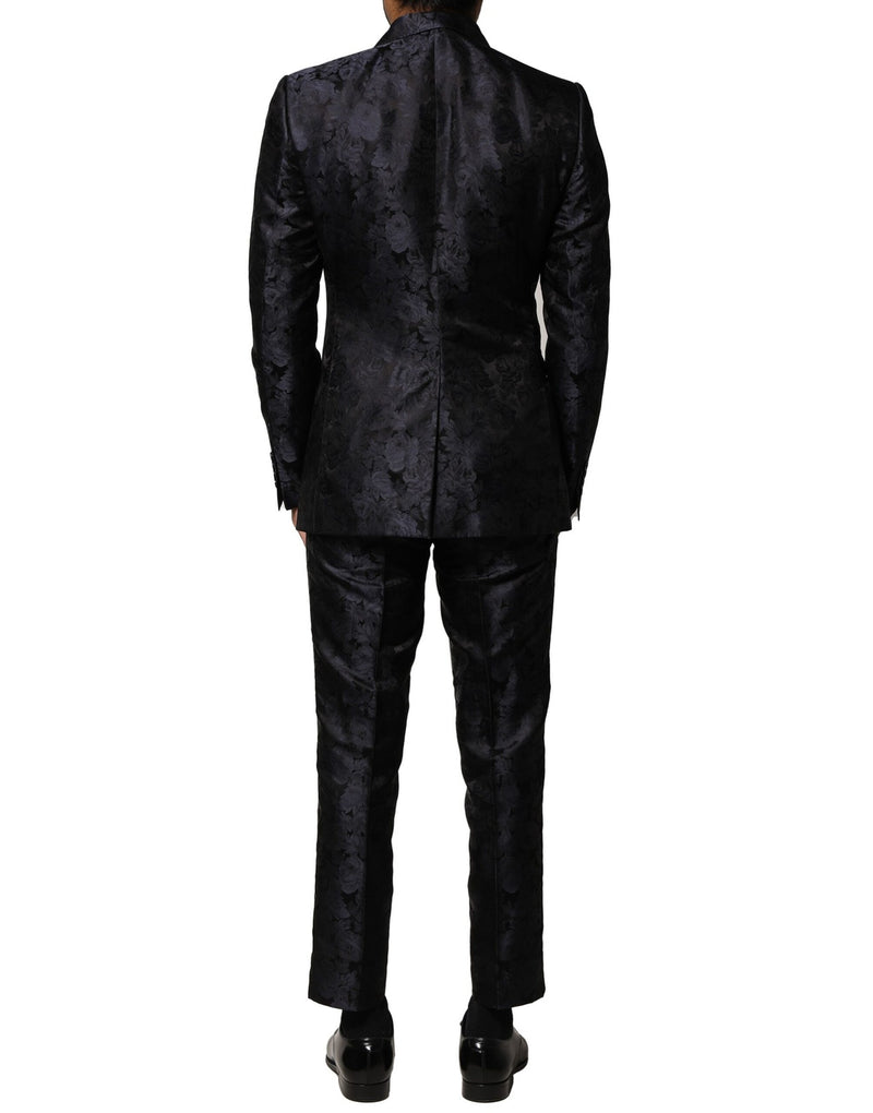 Dolce & Gabbana Costume 3 Pièces Noir en Jacquard