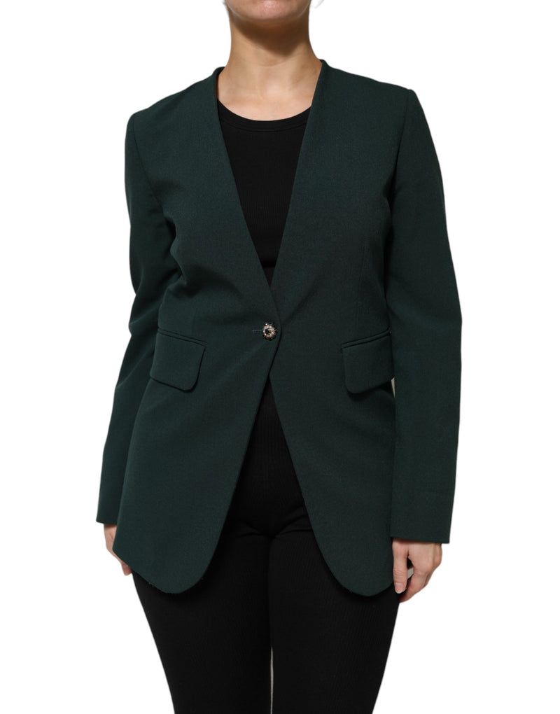 Maison Margiela Veste Verte à Bouton Unique